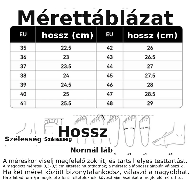 Egész napos kényelmes ortopéd cipő